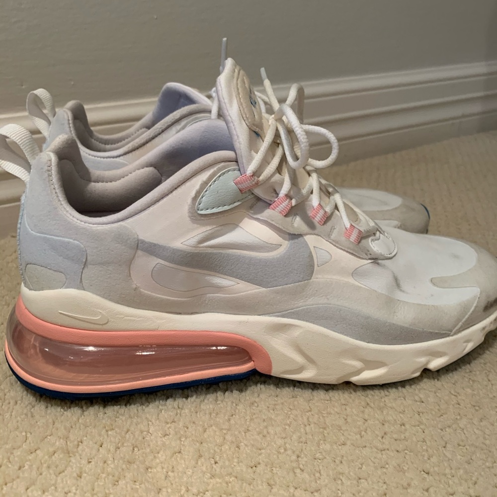 NIKE AIR MAX 270 REACT PINK AND BLUE!!! used once!